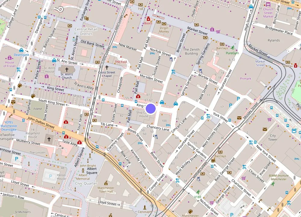 Map: The Rex - formerly Hotel Gotham